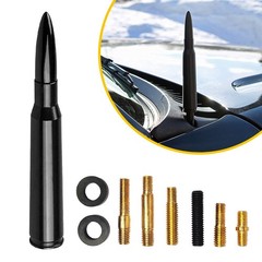 Bullet Style 0.5 Cal Short Black Antenna Mast Power for DODGE RAM &RAM 2009-2023