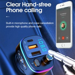 Bluetooth Car Adapter FM Transmitter USB AUX Radio Handsfree MP3 Player For Car