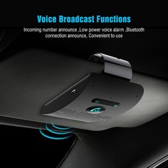 Wireless Bluetooth 5.0 Speakerphone Speaker Phone Visor Clip Hands Free Car Kit