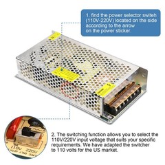 12V 10A 120W Switching AC Power Supply Adapter 110-220V to DC 12V LED CCTV Box