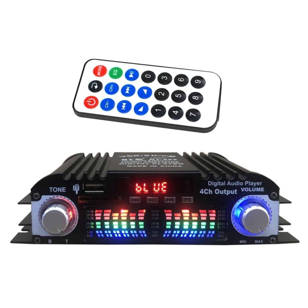 20Hz-20KHZ Power Amplifier 4 Channel Mini HiFi Digital Stereo Audio xx