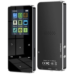 Reproductor MP3 Soporte 128GB Bluetooth sin pérdidas Música FM Radio Grabadora