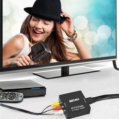 RCA AV to HDMI HD Converter Composite CVBS Audio Video Adapter Wii NES SNES