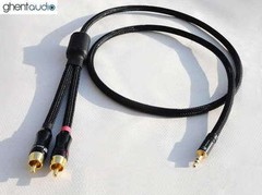 B03(0.5m 1.5ft)—3.5mm HIFI TRS(m) Stereo to Dual(2) RCA 4N-OFC Splitting Cable