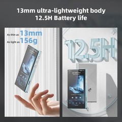 FiiO JM21 Android 13 Hi-Res Music Player MP3 with Snapdragon 680 (Black)