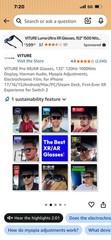 VITURE Pro XR/AR Glasses – USB-C Wired Connectivity for XR/AR Viewing