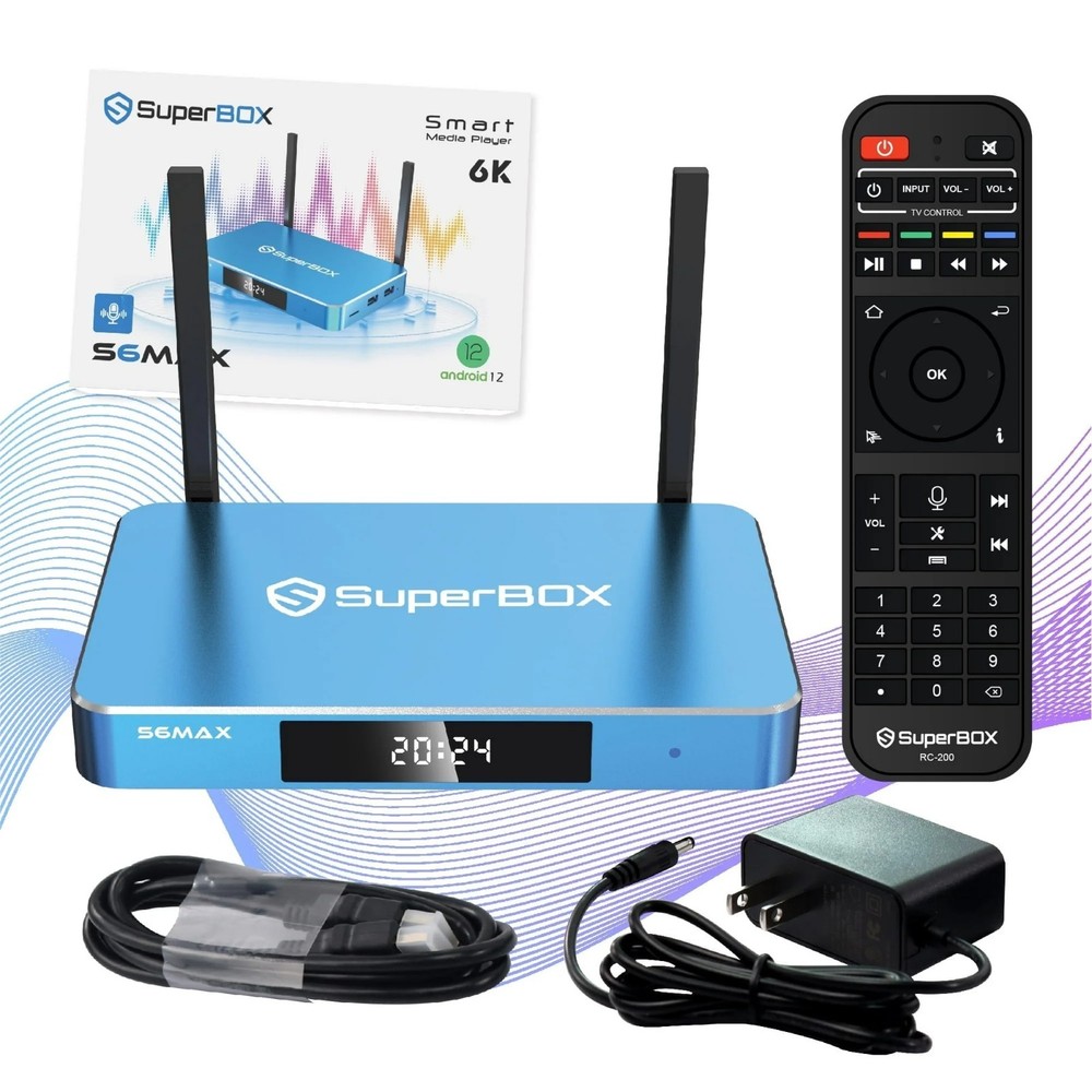 SuperBox S6Max TV BOX Support Authorized Distributor Same Day Shipping Send Gift