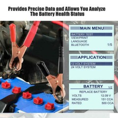 LED 12V Car Battery Load Tester Alternator Battery Analyzer Auto Diagnostic Tool