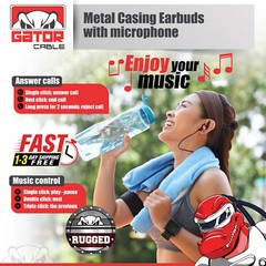 Earphones Headphones Headset Earbuds In-Ear Bass Stereo Hi-Fi with MIC Wired