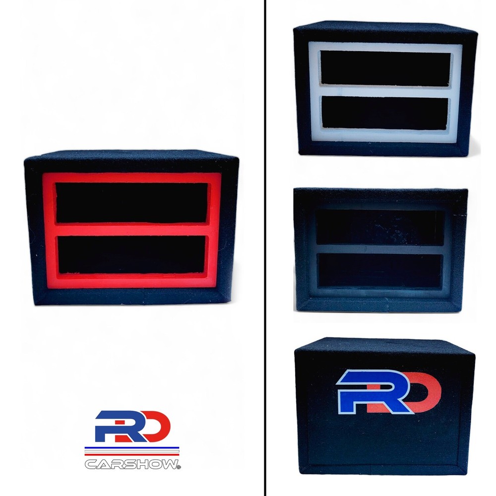 NEW RDCARSHOW RADIO BOX FOR 2 EQUALIZER AND 1 RADIO PAINTED FRONT