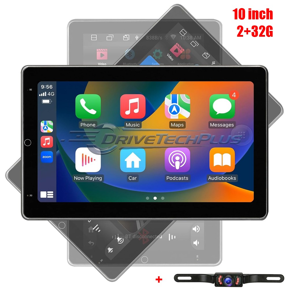 10″ Radio Estereo De Pantalla Para Coche Carro Tactil Doble Din Android BT 32G