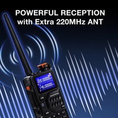 Baofeng K5 Plus Tri-Band Ham Radio | VHF/UHF/1.25M | Tri-Power | NOAA