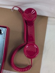Cetis 25403 Scitec 2554E Wall Telephone – Red Emergency Hotel HAS MILD SCUFFS