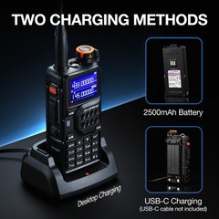 Baofeng K5 Plus Tri-Band Ham Radio | VHF/UHF/1.25M | Tri-Power | NOAA