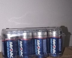 Batteries: Size D 8 Ratovac: 10 Years Power