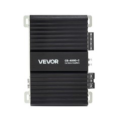 VEVOR Monoblock Car Amplifier Class D Subwoofer Amplifier 400W RMS 1/2/4 Ohm