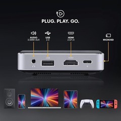 Kodak Luma 75 Ultra Mini Projector Bundle with Overhead Tripod & Case (Black)