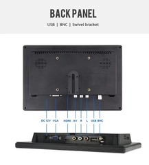 Portable Monitor HD 10″ LCD Display Screen with AV VGA HDMI Input 2nd Screen