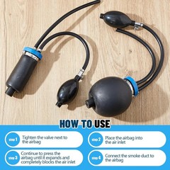2 Pcs Universal Easy Intake Adapter Automotive Smoke Machine Inflatable Bladder