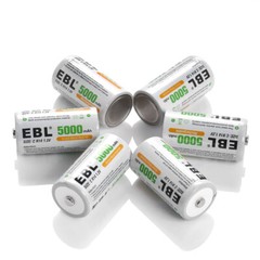 Lot D C Cell Size Rechargeable Batteries High Capacity NiMH /LCD Battery Charger
