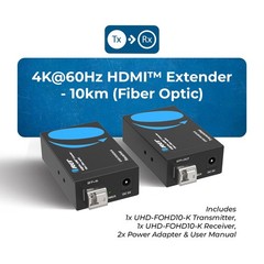 OREI 4K@60Hz HDMI™ Extender – 10km (Fiber-Optic) (UHD-FOHD10-K)