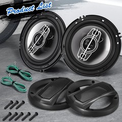 1 Pair 5″/6″ 4-Way 600W Car Coaxial Speakers – Ideal for Car/Truck Doors