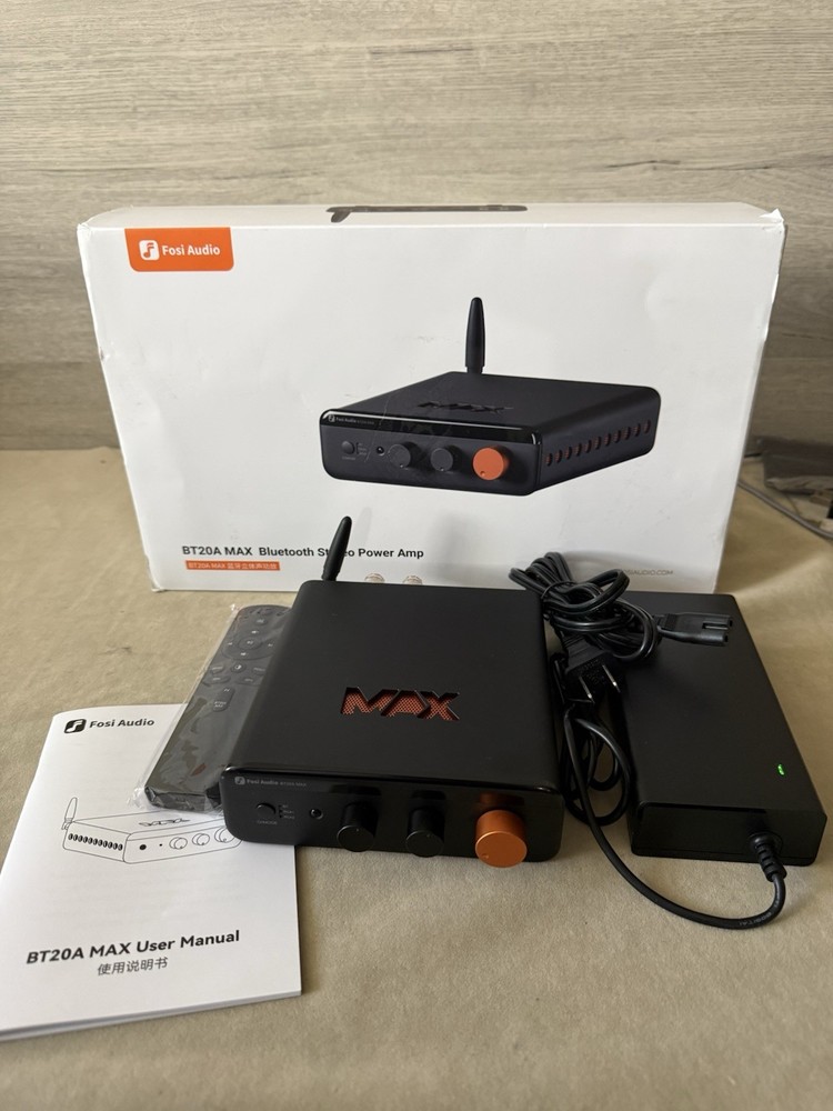 FOSI Audio BT20A MAX Stereo Hi-Fi Bluetooth Power Amplifier with PFFB Technology