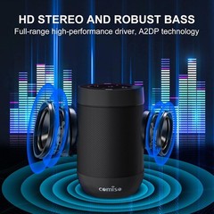 Compact Bluetooth 6.0 Speaker with Built-in Mic & Stereo Pairing for Outdoor Fun