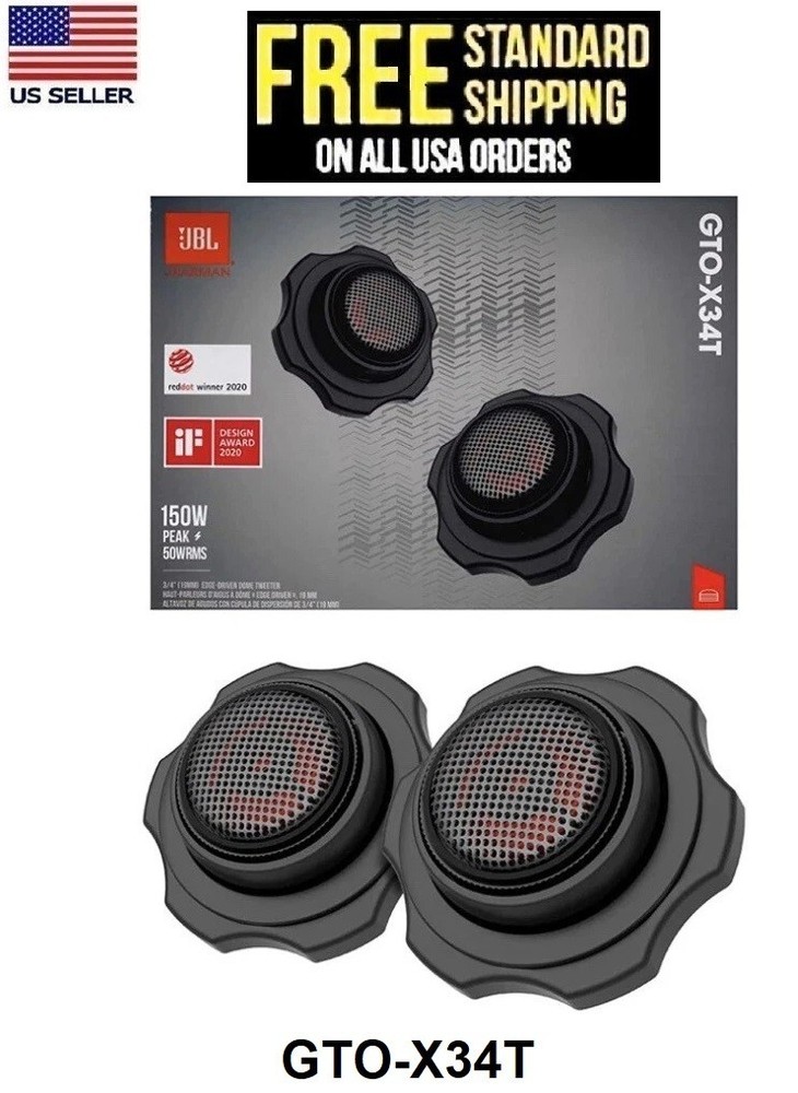 JBL GTOX34T 3/4” 150 Watts Component Car Audio Loud Tweeters GTOX34T ( 1 PAIR )