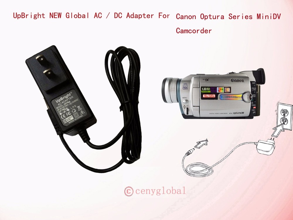 8.4V AC Adapter For Canon ES75 G35 V60Hi V60n Hi8 Hi-8 8mm Video Camcorder Power