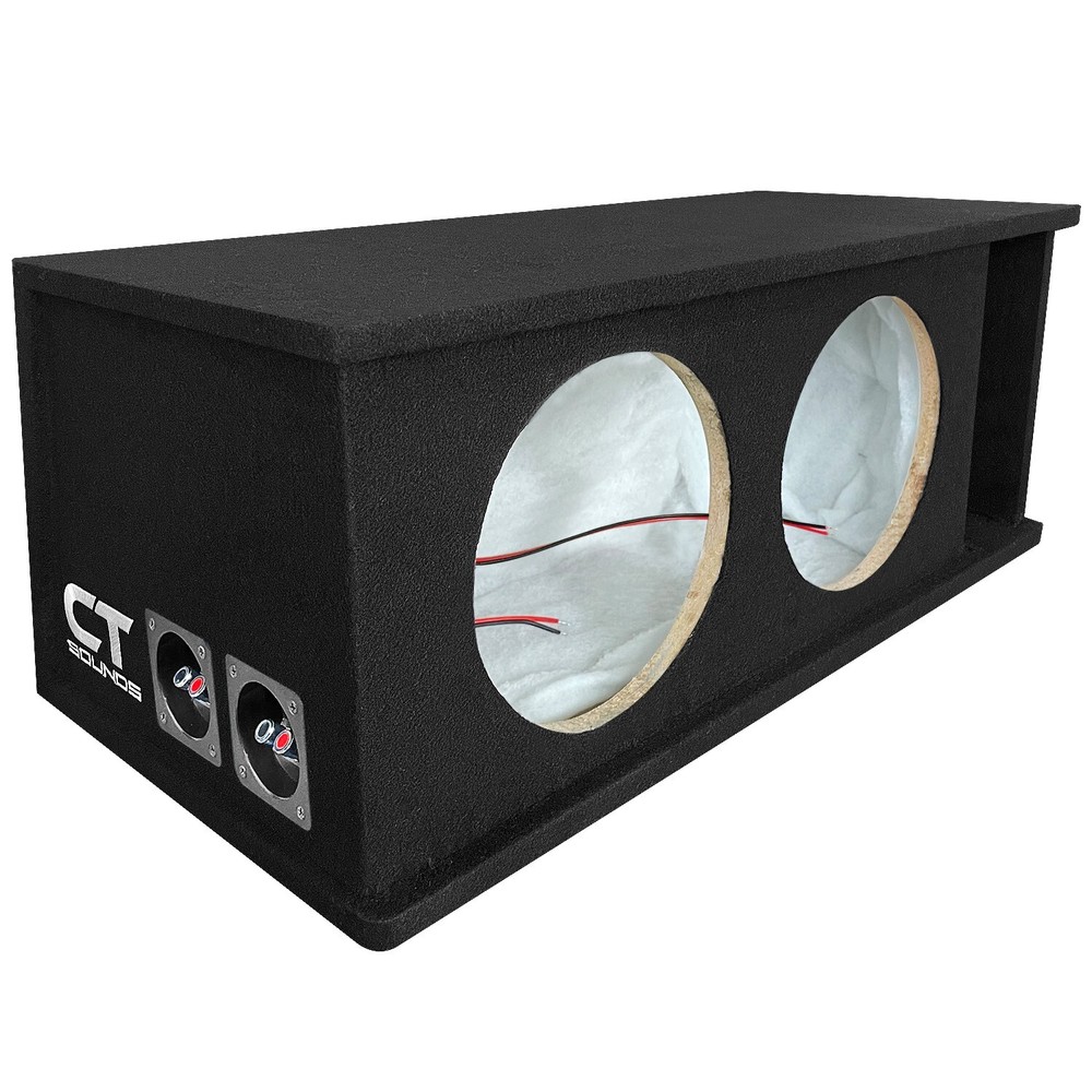 CT Sounds CT2X10 Dual 10″ Kerf Port Universal-Fit Car Subwoofer Box