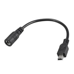 11cm DC Female Power Supply 4.0×1.7mm Adapter to Mini USB Plug Male Cable