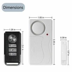Entry Magnetic Window Door Super Loud Alarm Indoor Anti-theft White Host Durable