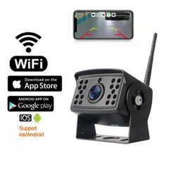 WiFi Wireless Car Truck RV Trailer Rear View Backup Camera 720P For iOS Android