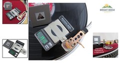 Turntable Stylus Gauge with Digital Display and Calibration Masses for Accuracy