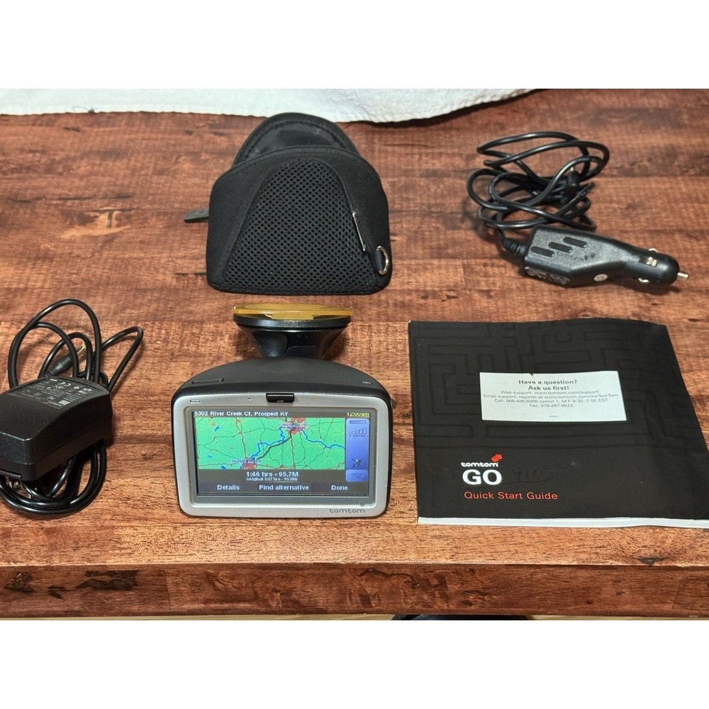 TomTom GO 910 Car GPS Navigator 20GB HARD DRIVE USA & Europe Maps tom system