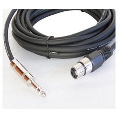 50ft XLR Male Cable Quarter Inch Stereo to 3-Pin Female Cables Audio Mixer Cable