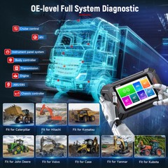 Commercial Truck Scan Tool DPF Regen Heavy Duty Truck Scanner OBD2 Code Reader