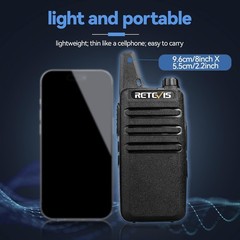 RT22 Walkie Talkies, Mini 2 Way Radio Rechargeable, VOX Handsfree, Portable, …