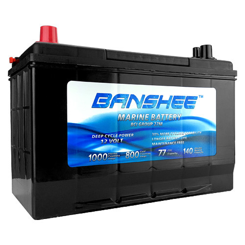 12v Deep Cycle Battery, Replaces Optima Bluetop D27M