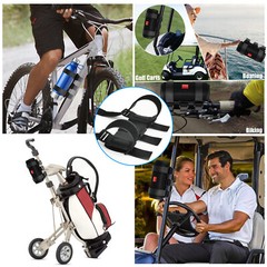 Portable Bike Speaker Mount Handlebar Sound Bar Bicycle Holder Straps Adjustable