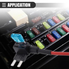 30PCS Fuse Tap Adapter Kit 12V 15 Amp 20Amp Car Add-a-circuit Mini ATM APM Blade