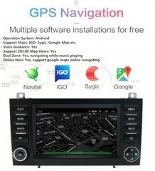 7 In Car MP5 Player GPS Navigation BT For Mercedes Benz SLK300 SLK350 2004-2010