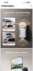 Baseus VD1 Pro Solar Dash Cam Front and Rear, 4K+1080P Dash Camer – SEALED