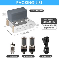 HiFi Tube Power Amplifier Pure Class A Single-ended Audio Amp for Home Speaker