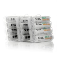 EBL AA AAA Rechargeable Batteries Double A,Triple A NiMh 2800mAh 800mAh +Box Lot