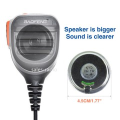 Waterproof 2Pin Speaker Microphone For Kenwood Baofeng UV-5R BF-888S UV-82 Radio