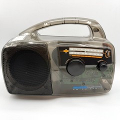 Freeplay FPR2S/C Solar Wind Up AM FM Radio Translucent Smoke Grey Clear Tech