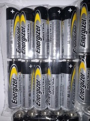 Energizer AA Industrial Alkaline Batteries EN91, LR6, 1.5V, (Pack Of 50 Each)