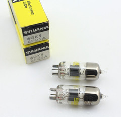 New Qty 2 SYLVANIA 6GK5 6FQ5A Matched Pair Grey Plates 0 Getter NOS USA Tubes